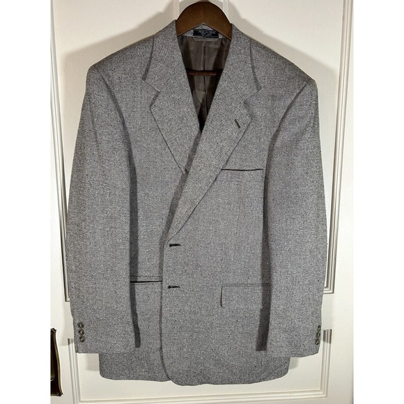 Blazer Other - Bernard Altmann Couture Men’s 100% Silk Sport Coat Blazer Jacket 44R